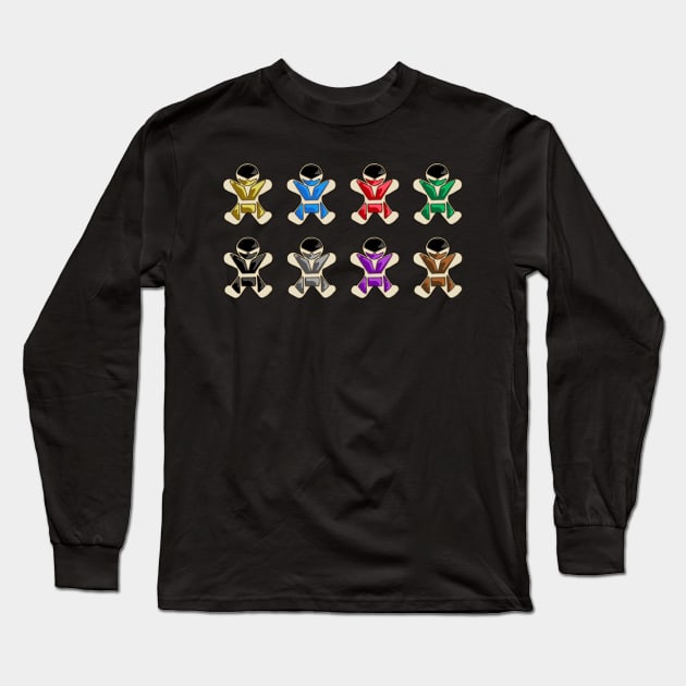 Mortal Kombat Kookie Ninjas Long Sleeve T-Shirt by SteamboatJoe